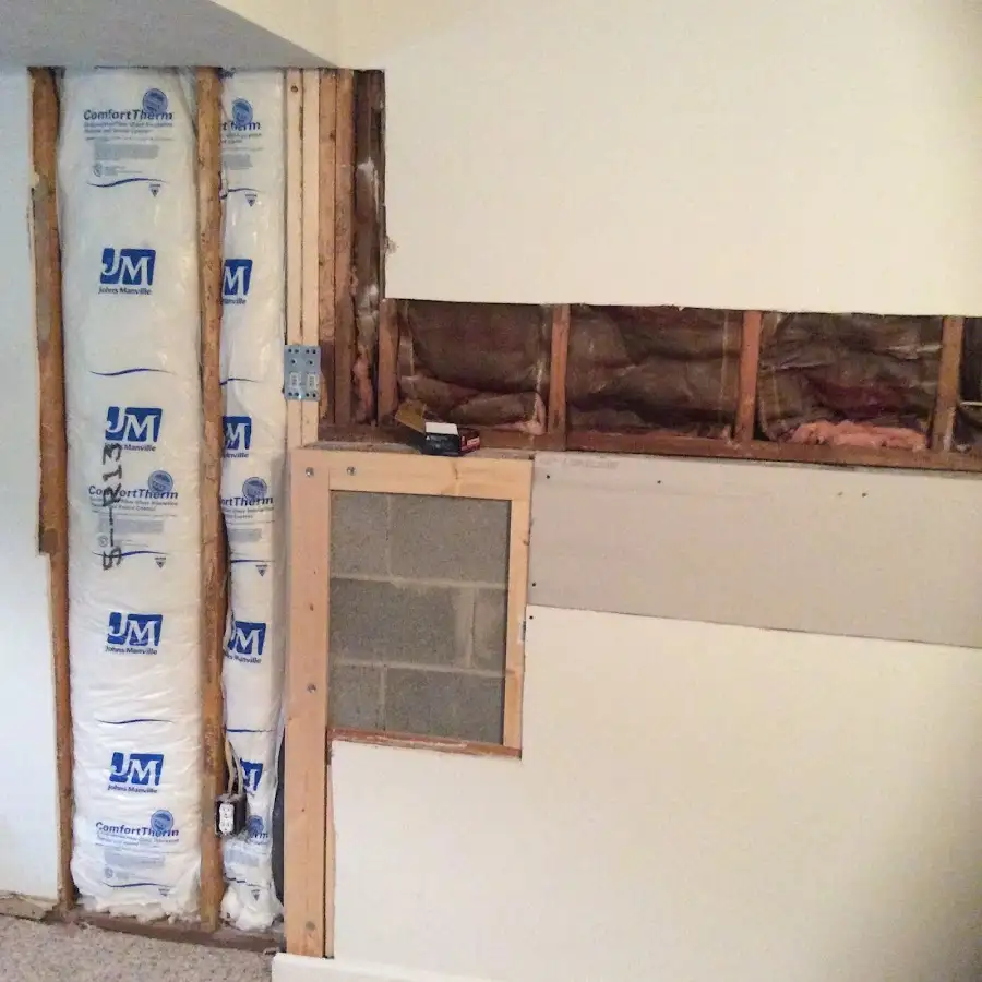 Wall insulation replacement during Contents Cleaning & Restoration in Thornbury